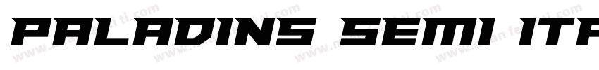 Paladins Semi Italic字体转换